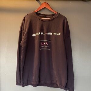Unisex H&M Dark Sweatshirt with Graphic Print